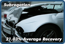 Subrogation - 21.03% Recovery Rate